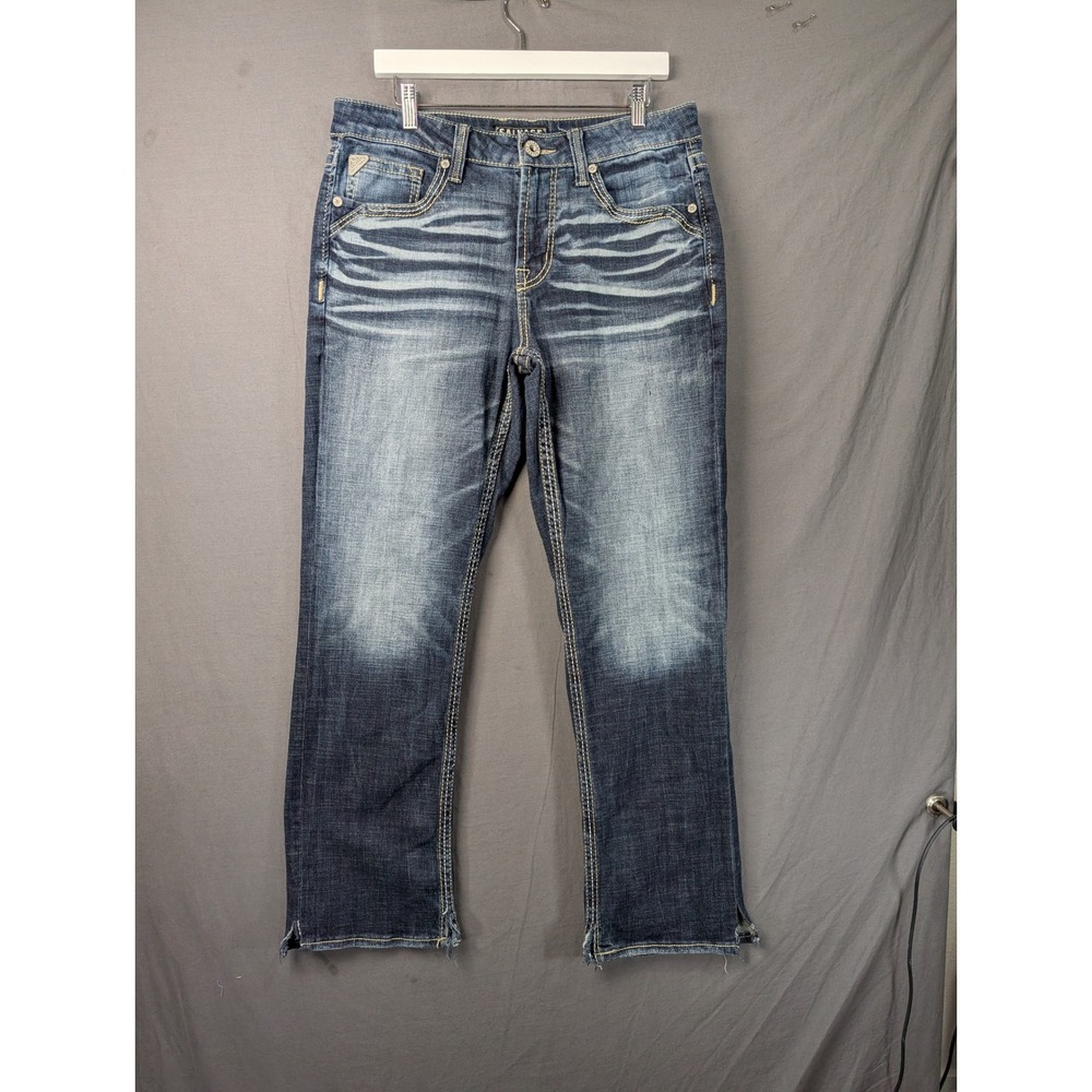 Salvage Supply Co Anarchy Straight Relaxed Fit Jeans Buckle Mens 33x32 Blue